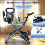 Exercise Bike 5 IN 1 Indoor Workout Bike,16-Level Magnetic Resistance Folding Stationary Exercise Bike, 350LBS Capacity and Comfortable Seat Cushion Image 4
