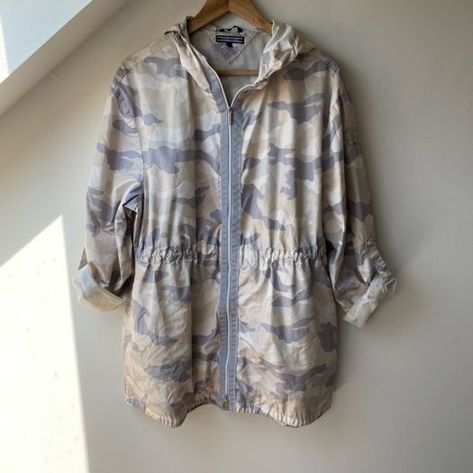 Tommy Hilfiger Cream and Grey Camo Windbreaker Jacket