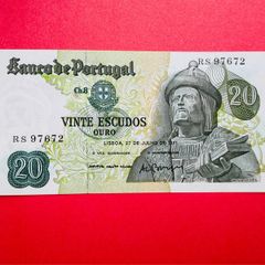 Portugal.  20  Escudos  1971   Pick 173 ( uncirculated )