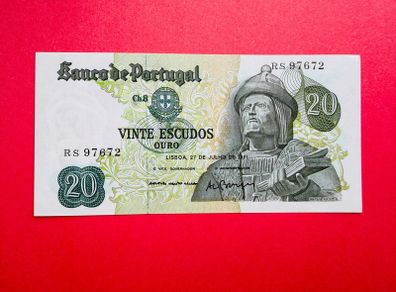 Portugal.  20  Escudos  1971   Pick 173 ( uncirculated )