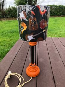 Guitar themed lamp