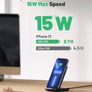 Wireless Charger 2-Pack, Qi-Certified 15W Fast Wireless Charger Stand with Sleep-friendly Adaptive Light Compatible with iPhone 13 12 11 Pro X 8 Plus Samsung Galaxy S21 S20 Note Huawei Xiaomi etc Image 5