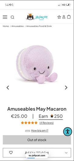 New JELLYCAT Max/ Mona/ May Macarons