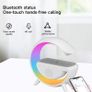 Bluetooth Speaker LED Wireless Charger Table Lamp Wireless Charger LED G Shape Image 4