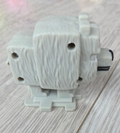 Dennis the Wolf from the Minecraft movie figure.