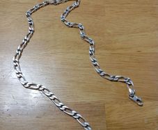 Men's Sterling Silver 925 Figaro Chain Necklace