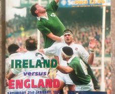 Very Rare 1995 Ireland v England - Five Nations Championship Programme