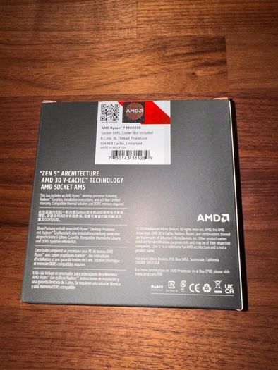 Amd Ryzen 7 9800x3d