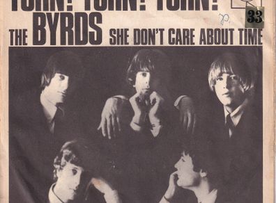 The Byrds Turn Turn Turn German Pressing 1965 Cbs Records 45rpm