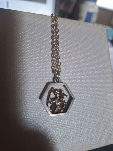 Vintage Silver St Christopher Pendant