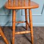Wooden Stools Set of 2 Image 4