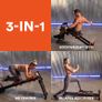 _Fitness Equipment FITTGym FITT Gym MultiGym Home Workout Machine, Collapsible & Easy Assemble, Adjustable Positioning for Total Body, Orange, Large Image 3