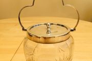 Vintage Silver Plate Lidded Jar
