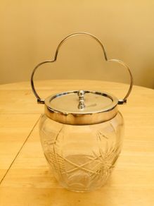 Vintage Silver Plate Lidded Jar