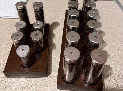 Coffee vials holders