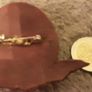 leather face brooch Image 2