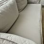 Sofa com Isaac 3 Seater Sofa in Stone 100 Cotton Image 6