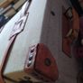 Retro Mad men style trolley case canvas & leather Image 4