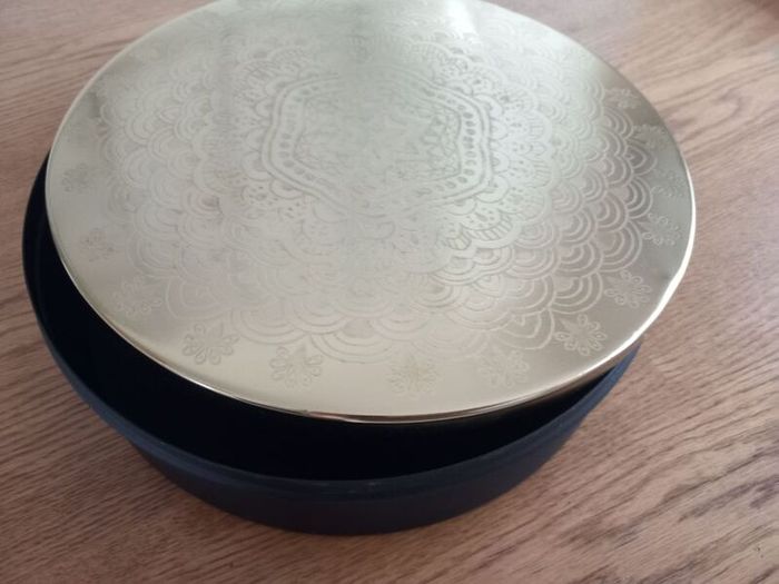 Brand New Large Round Decorative Metal Box