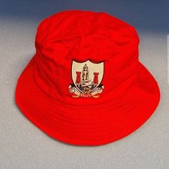 Cork County Crest Red Bucket Hat  Embroidered