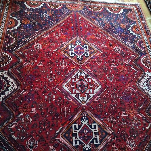 very large perasion rug