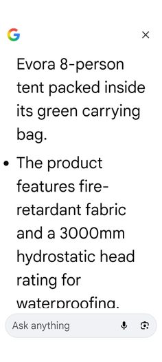 8 man tent