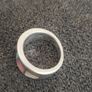 Vintage hand crafted mother of pearl 925 silver ring Image 2