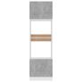 Microwave Cabinet Concrete Grey 60x57x207 cm Chipboard Image 6