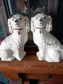 vintage pair ofStaffordshire WallyDogs
