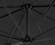 Cantilever Umbrella with Aluminium Pole Anthracite 250x250 cm