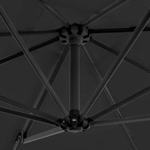Cantilever Umbrella with Aluminium Pole Anthracite 250x250 cm