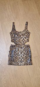 Sequin Leopard Print 2 pc set