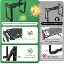 Foldable Garden Kneeling and Seat, Anti-Tipping Gardener Stool Widened Thick Soft Kneeling Pad, Heavy Duty Gardening Stool with Garden Tool Bag, Gardening Gift (Black) Image 3