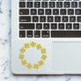 Shamrock Wreath Laptop Decal, Laptop Vinyl Decal Macbook Sticker Window Mac Apple, Car, Bumper, Truck, Window Decal, Removable Laptop Decal Image 2