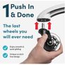 5pce Office Chair Replacement Wheels - Soft Roll - Long lasting Image 5
