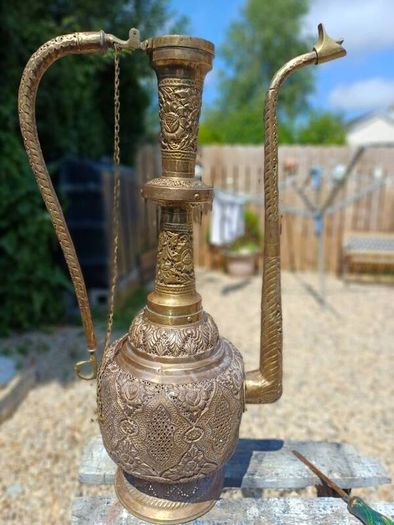 Large Antique Brass Ewer