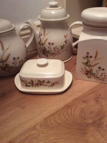 Several other pieces available too - Vintage St Michael - Marks and Spencer Harvest Storage Jar and matching large teapot