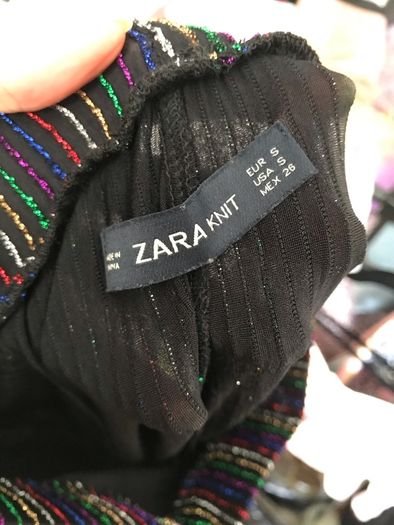 Zara glitter trousers