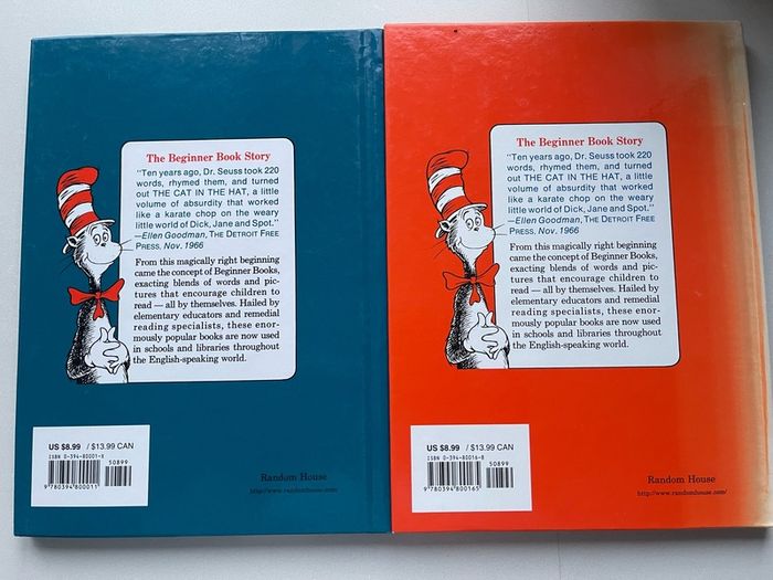 Dr Seuss Hardcover books (price is for both or can sell individually)