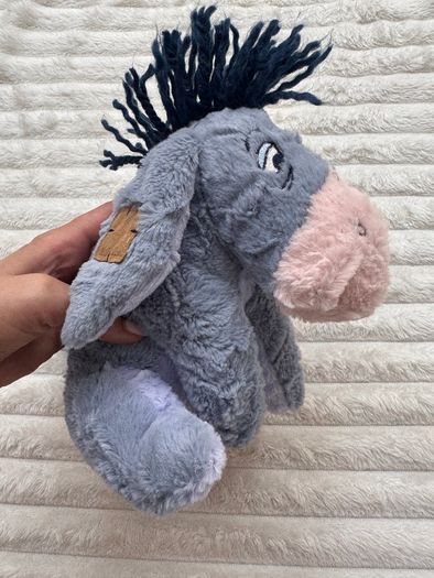 Disney Eeyore Plush from Winnie the Pooh & Friends with Patches Soft  Plush approx. 20 cm. Used Please see photos