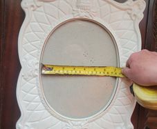 Large Vintage Porcelain Picture Frame