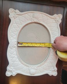 Large Vintage Porcelain Picture Frame