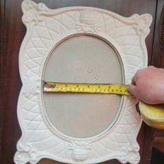 Large Vintage Porcelain Picture Frame