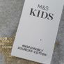 M&S Christmas cotton knit dress for baby girl Sz 9-12 months - Bnwt Image 2