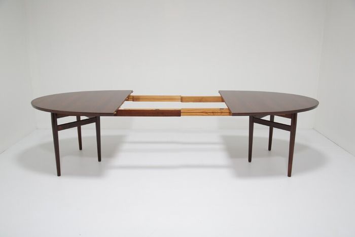 Vintage Rosewood Extending 10 Seater Dining Table Model 212 by Arne Vodder, 1960s