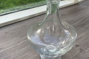 Large Heavy Clear Glass Decanter with Ball Stopper, 31cm 1.4kg