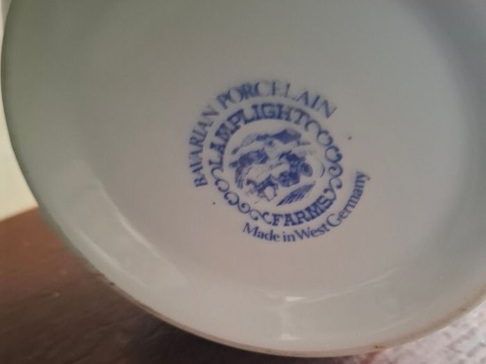 Bavarian porcelain oil Lamp