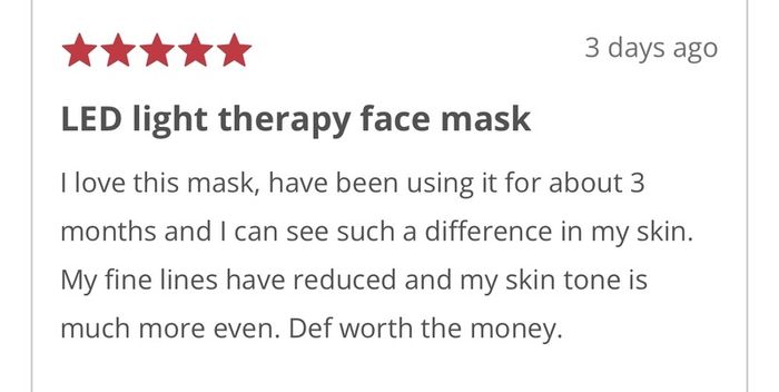 Led Face Mask (brand New)