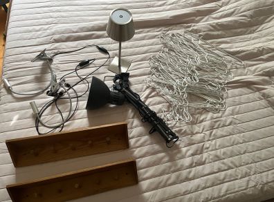 lamps+shelfs+ hangers