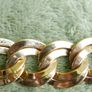 Stunning Vintage Monet Chunky Textured Double Curb Chain Link Necklace -  Boxed Image 6
